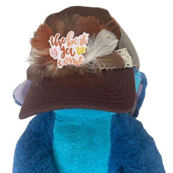 Cowgirl Baseball Cap Brown Unique One of Kind Mesh Back The Best is Yet to Come - Picture 1 of 6